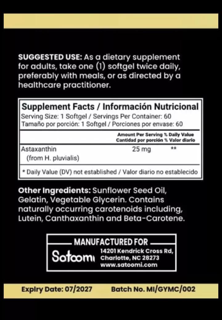 Miniatura 2 de Astaxanthin Vitamina Satoomi